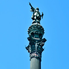 Columbus Monument in Barcelona, Spain