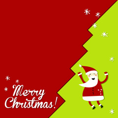 Vintage vector christmas card