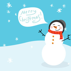 Vintage vector christmas card