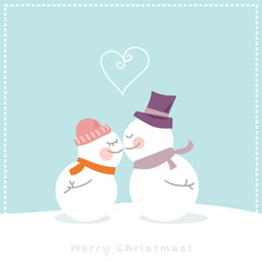 Vintage vector christmas card