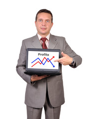 man with laptop