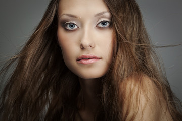 Fototapeta premium closeup woman face portrait