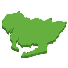 愛知　地図　３D