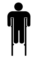 Homme sur des échasses