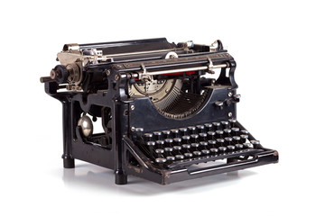 typewriter on white typing type writing write