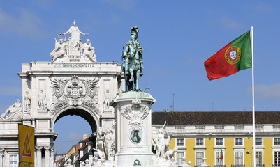 Praca do Comercio in Lissabon