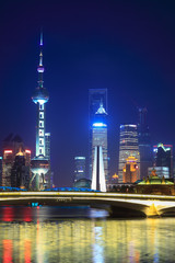 Obraz premium beautiful night shanghai