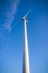 Windturbines at dusk
