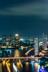 Naklejka premium Bangkok cityscape.
