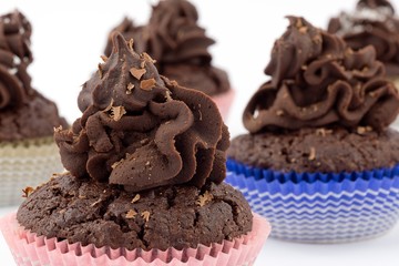 cupcakes con ganache al cioccolato