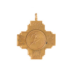 50 Year old medal isolated