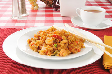 Shrimp stir fry