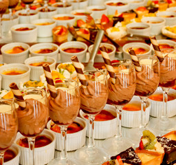 Assortment of sweet desserts
