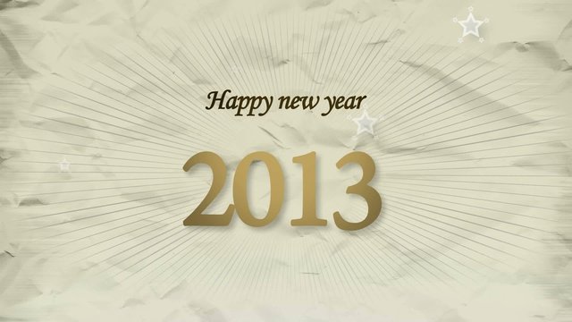 Happy New Year 2013 animation champain color video greetings