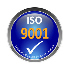 Logo norme ISO 9001.