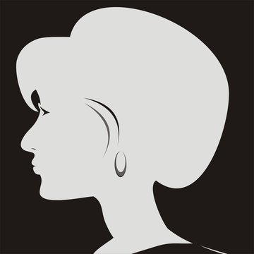 recommend clip art: silhouette girl