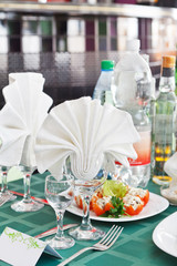 Wedding table setting