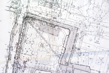 old plan of city