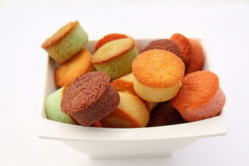 Coupe de financiers ronds