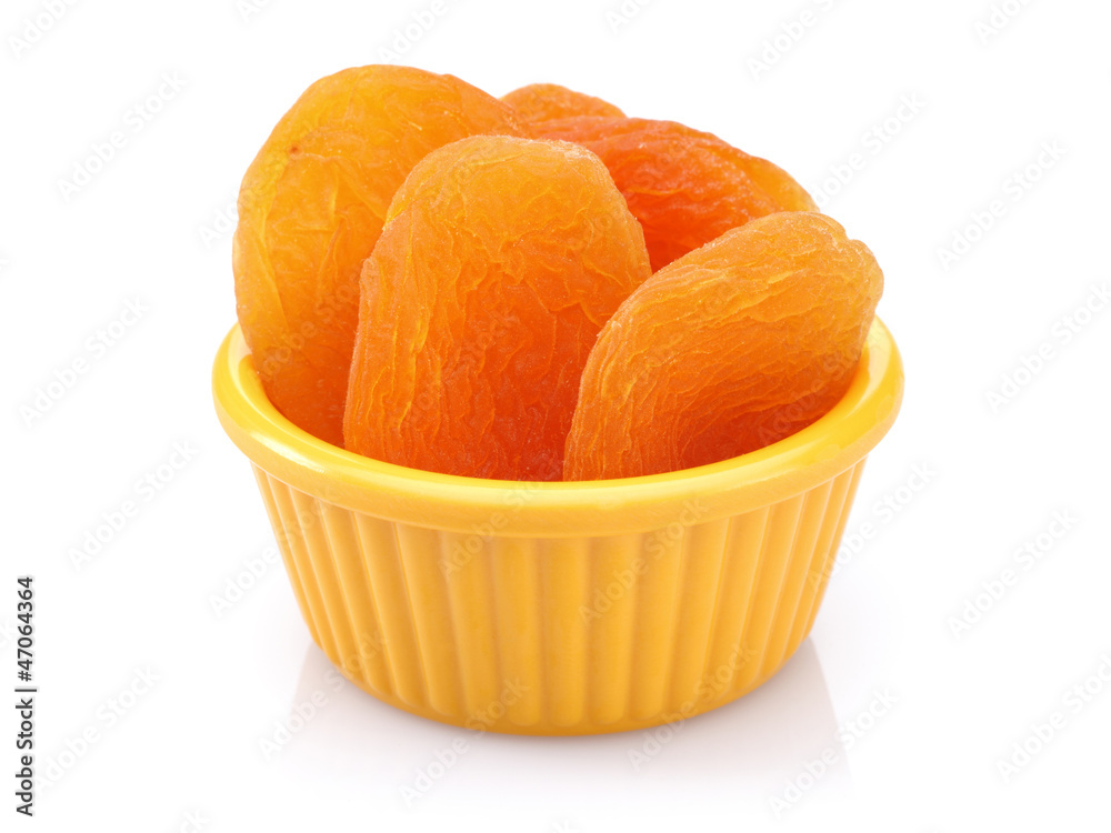 Canvas Prints dried apricot in a bowl