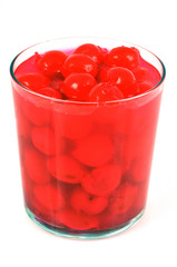 Verrine de cerises au sirop