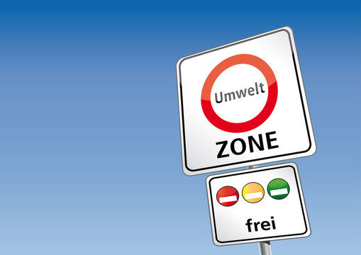 Umweltzonen-Schild Vektor Illustration