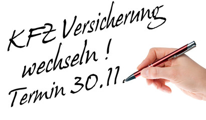 KFZ Versicherung wechseln Termin 30.11.