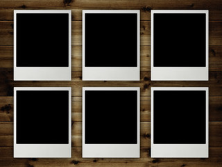 Template - Blank pictures on planks