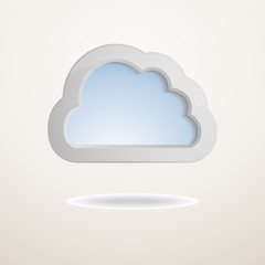 background with a cloud