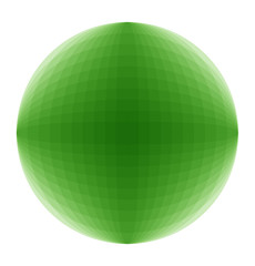 Vektor 3D Kugel grün