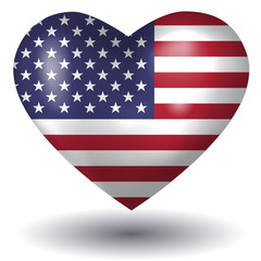Herz mit Schatten - USA