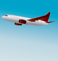 Fototapeta na wymiar Ilustracji wektorowych z samolotu