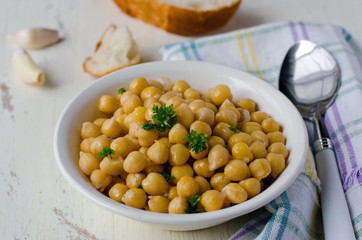 Boiled chickpeas