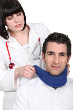 doctor with patient