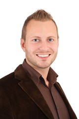 Portrait eines jungen Mannes isoliert