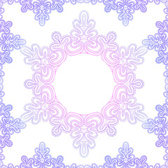 lacy snowflake on a white background