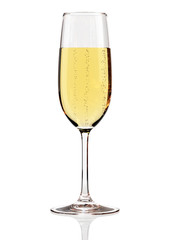 Champagne glass isolated - 47083153