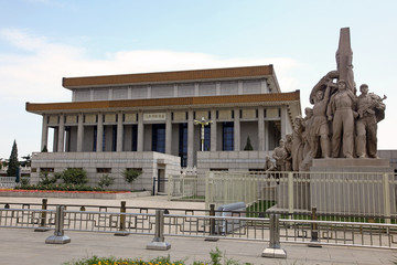Monument in front of Mao's Mausoleum