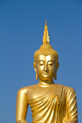 Golden Buddha statue in Thailand