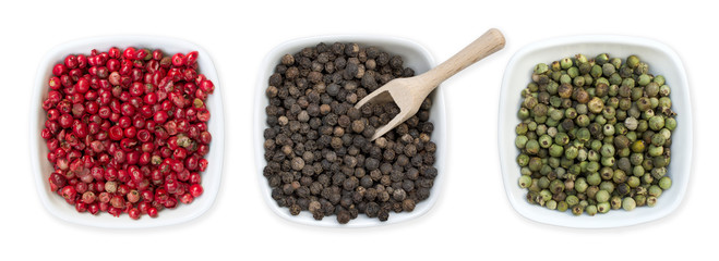 Different types of pepper