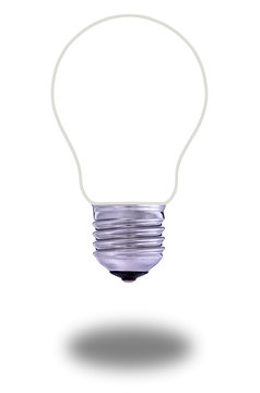 Traditional  light bulb and renewable energy