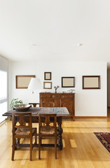 beautiful apartment interior, ethnic furniture