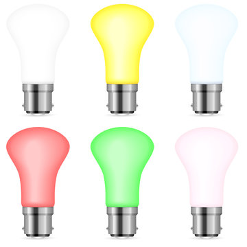 color light bulbs set