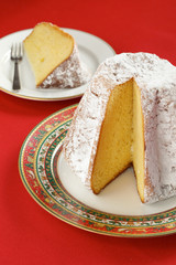pandoro, traditional italian christmas cake