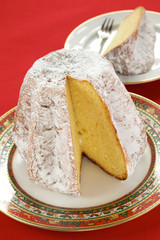 pandoro, traditional italian christmas cake