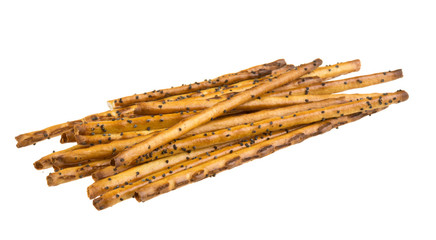 Sweet baking sticks on a white plate