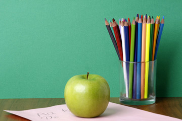 apple over books