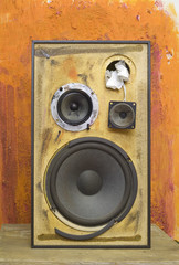 Grungy speaker
