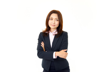 微笑むオフィスレディー