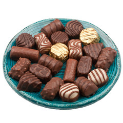 Plate of chocolates